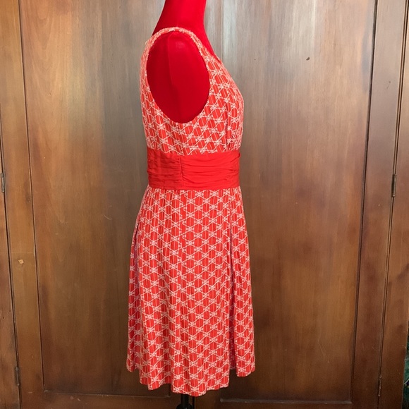 Tracy Reese Red Summer Frock with Embroidery - Picture 6 of 13